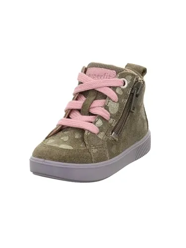 Superfit Supies grün (7020) 23 - Sneaker für aktive Mädchen, modisch und nachhaltig mit herausnehmbarer Einlegesohle aus chromfreiem Leder für optimalen Tragekomfort und flexible PU-Sohle.