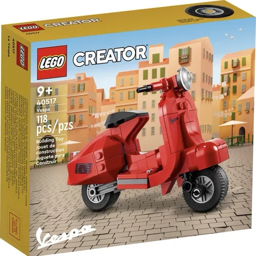 Creator 40517 Vespa - LEGO Modell der ikonischen Vespa, authentische Details und kreativer Spielspaß für Kinder ab 9 Jahren