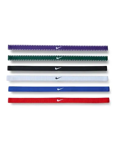 Nike Flex Headbands 6er-Pack TU - Der 6er-Pack Nike Flex Headbands bietet optimalen Halt für dein Haar beim Sport. Ideal für aktive Frauen, die Komfort und Stil vereinen möchten.
