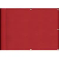 vidaXL Balkon-Sichtschutz Rot 75x1000 cm - Sonnenschirme: Wasserfester Sichtschutz aus 100 % Polyester-Oxford, UV-beständig und ideal für mehr Privatsphäre auf Balkon, Terrasse oder im Garten.