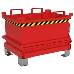 BAUER Südlohn Mini-Klappbodenbehälter MSB 150 für Stapler, Feuerrot - Praktischer Mini-Klappbodenbehälter MSB 150 in Feuerrot, ideal für Stapler. Robuste Bauweise und platzsparendes Design für effiziente Lagerung und Transport.
