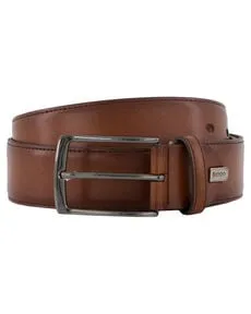LLOYD Herren Gürtel 90 cm in Cognac - Herren-Gürtel aus hochwertigem Echtleder, sorgt für perfekten Sitz und stilvolles Auftreten – ideal für jeden Anlass.