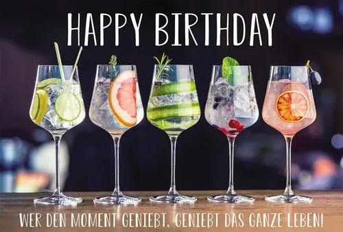 BSB Grußkarten Geburtstag - Glückwunschkarte im Format 11,5 x 17 cm mit Briefumschlag