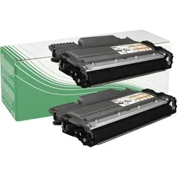 Kompatible Toner TN-2220 Doppelpack für Brother - Toner, ersetzt Original mit hohem Druckvolumen von ca. 2 x 2.850 A4-Seiten, hergestellt in Deutschland, ideal für Brother DCP-7060 D/N und DCP-7065