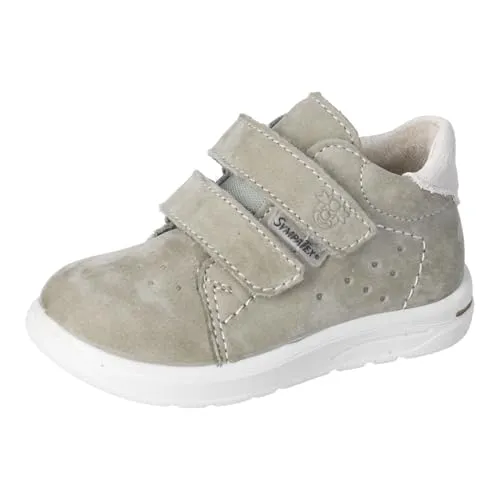 RICOSTA Jungen Low-Top Sneaker Laas, Kinder Lauflernschuhe, Weite: MITTEL, lose Einlage, Sympatex, Klettstiefel, Booties, eukalyptus/Stein (530), 27 EU