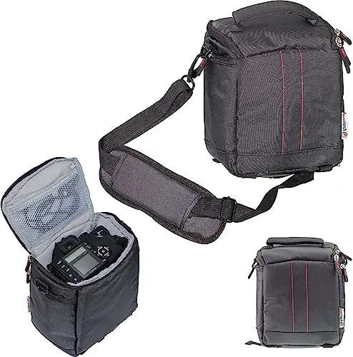 Navitech Schwarz DSLR SLR Kamera Tasche Kompatibel mit dem Sony Handycam FDR-AX43 4K Ultra HD Camcorder