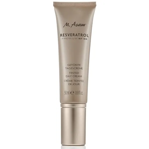 M. Asam Resveratrol Premium NT50 Getönte Tagescreme (50ml) - BB Creme mit 3-in-1 Soforteffekt: kaschiert Poren, Unebenheiten und Fältchen, ideal für einen jugendlich frischen Teint ohne Silikone und Tierversuche.