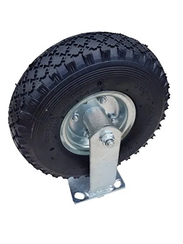 FROSAL Bockrolle mit Luftrad Ø 260 mm – 130 kg Tragkraft - Hochwertige Lenkrolle mit luftgefedertem Rad, ideal für den Einsatz bei schweren Lasten. Perfekte Maße für einfache Montage und hohe Stabilität.