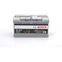 BOSCH S5 12V 95Ah A13 AGM Autobatterie - Autobatterie für Start-Stop-Systeme, mit AGM-Technologie für hohe Leistung, schnelle Startfähigkeit und lange Lebensdauer, ideal für moderne Fahrzeuge.