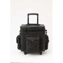 Magma LP-Bag 100 Trolley schwarz - Instrumentenzubehör mit 4-teiligem Teleskopgriff und stabilen Rollen für einfachen Transport, sowie robuster Polsterung für optimalen Schutz Ihrer LPs.