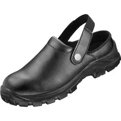 SERINO Clogs Schwarz EN ISO 20345 SB E A Gr.45 - Robuste Arbeitsschuhe für Industrie & Handwerk: Rutschfeste, öl- und säurebeständige Clogs in Übergröße 45 mit herausnehmbarer Innensohle für optimalen Tragekomfort.