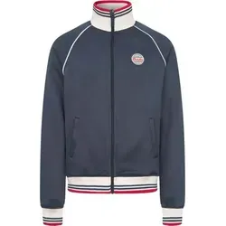 Derbe Sweatjacke Kiez Racing - Funktionsjacke mit Retro Vibes, nachhaltig produziert aus Bio-Baumwolle und recyceltem Polyester. Ideal für sportliche Aktivitäten und lässige Looks.
