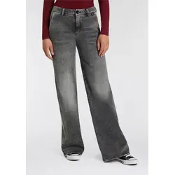 Herrlicher High-waist-Jeans Lovely Flared Denim Black im Flared Fit grau 34