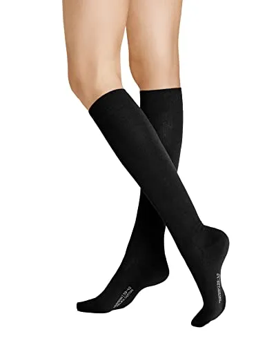 Hudson Damen Kniestrümpfe Relax Cotton wärmend Black 0005 35-38