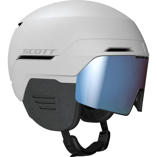 Scott Helmet Blend Plus LS Skihelm M (Weiß) - Freeridehelm mit innovativem Magnetic Visor Mechanism für maximale Flexibilität und integrierten MIPS® für optimale Sicherheit. Ideal für Ski-Alpin und Freeride.