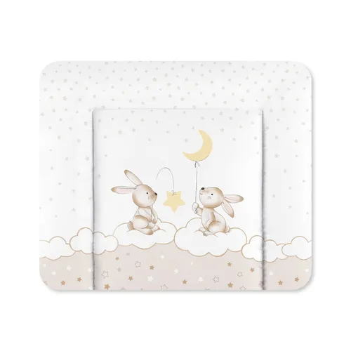 Julius Zöllner Wickelauflage Softy 85x75 cm - Wasserdicht und Abwischbar - Wickelauflage aus hochwertiger, strapazierfähiger PVC-Folie, sicher gepolstert mit erhöhtem Rand für den Schutz Ihres Babys. Made in Germany, Oeko-Tex Standard 100 für schadstofffreie Materialien.