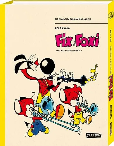 Die Bibliothek der Comic-Klassiker: Fix und Foxi - Sammelband mit den beliebtesten Geschichten der deutschen Comic-Reihe im Schuber, ideal für Comic-Liebhaber und Sammler.