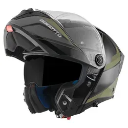 Bogotto FF404 Ezion Klapphelm, schwarz-grün, Größe 2XL für Männer - Motorradhelm mit ECE 22.06 Zertifizierung und HIRP Schale für maximalen Schutz, ideal für sichere Fahrten.