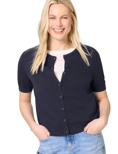 Street One Damen Cardigan in Unifarbe - Stylische Strickjacke für Damen, ideal für den Sommer. Leicht und bequem, perfekt kombinierbar für entspannte Freizeitlooks.