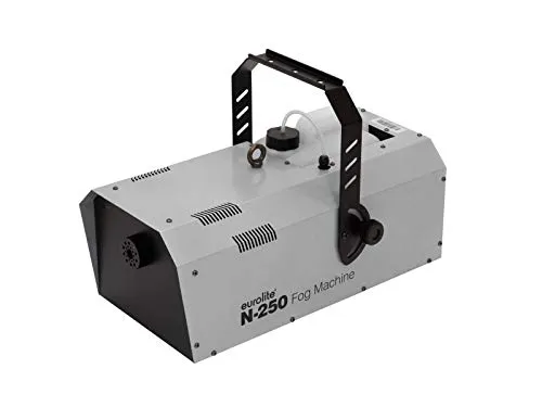 Eurolite N-250 Nebelmaschine - Nebelmaschine für beeindruckende Effekte mit 2500 Watt Leistung, ideal für Theater, Konzerte und Clubs. Schnelle Aufwärmzeit von nur 5 Minuten und kabellose DMX-Steuerung.