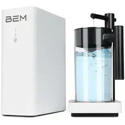 BEM Wasserfilter Robin All-in-One Umkehrosmose - Kompakte Wasserfilteranlage mit Sensor-Automatik für reines Wasser, ideal für die Küche. Inklusive Wasserkanne und bereits installierter Filterkartusche.