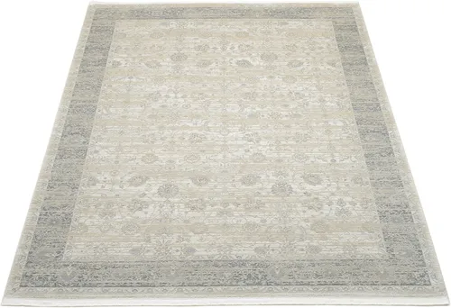 OCI DIE TEPPICHMARKE Teppich HORUS NIMA - Rechteckiger Teppich in Vintage Optik mit feinen Fransen, ideal für das Wohnzimmer. Höhe: 8 mm, pflegeleicht und fußbodenheizungsgeeignet.