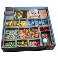 Folded Space FS-QUAV2 - Insert für Quacks of Quedlinburg - Zubehör für Gesellschaftsspiele, optimiert die Aufbewahrung und Organisation deiner Quacks of Quedlinburg Erweiterungen Herb Witches und The Alchemists.