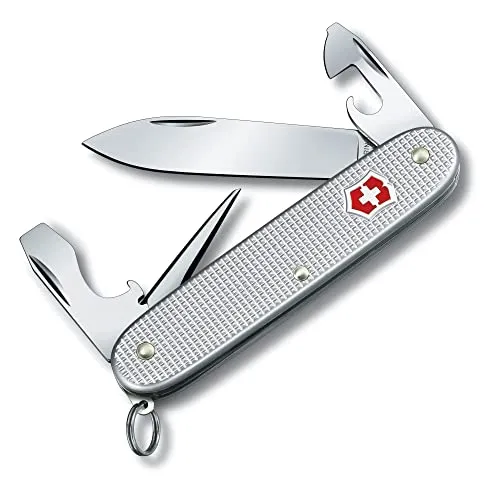 Victorinox Schweizer Taschenmesser Pioneer Alox, Multitool mit 8 Funktionen - Taschenmesser mit eleganten Alox-Schalen, ideal für Outdoor-Abenteuer. Acht praktische Funktionen, darunter Klinge und Schraubendreher, vereinen höchste Schweizer Qualität in einem kompakten Design.
