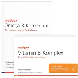 medpex Omega-3 & Vitamin B-Komplex 2X120 St