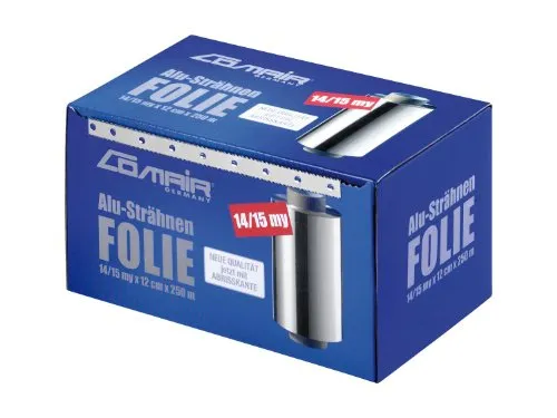 Comair Alufolie Efalock Alufolie Strähnenfolie 250m lang 15my silber