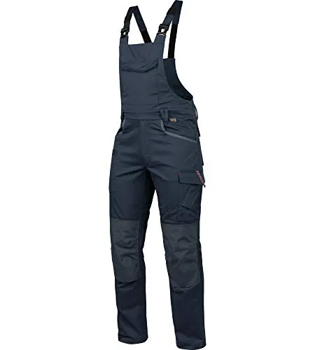 WÜRTH MODYF Arbeitslatzhose Stretch X - professionelle Arbeitshose für Herren - Latzhose mit Reißverschluss - in der Größe 48 in Blau