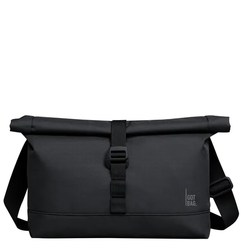 GOT BAG Umhängetasche Messenger Bag black BA0151MO-100 - Stilvolle Messenger Bag von GOT BAG, aus recyceltem Ocean Impact Plastic. Geräumiges Rolltop-Hauptfach und praktischer Steckverschluss für vielseitige Nutzung. Umweltbewusst und modern im Design.
