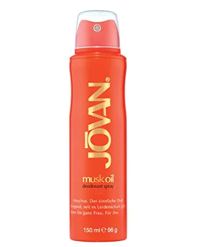 Jovan Musk Oil Deo Body V 150 ml - Deo mit betörendem, geheimnisvollem Duft, ideal für Frauen, der langanhaltenden Schutz bietet und frisch hält.