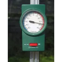 Min-Max-Thermometer für Gewächshäuser - Zubehör für Gewächshäuser, zeigt aktuelle, Tiefst- und Höchsttemperaturen an, ideal für die optimale Pflanzenpflege im Messbereich von -50 bis +50 °C.