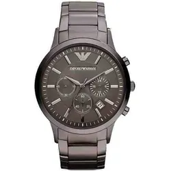 Emporio Armani Herren Chronograph Armbanduhr AR2454 – Stilvoll & Elegant - Elegante Herren Chronograph Uhr mit 43 mm Edelstahlgehäuse, grauem Zifferblatt und robustem Mineralglas. Ideal für jeden Anlass – inklusive Geschenkbox und Bedienungsanleitung.