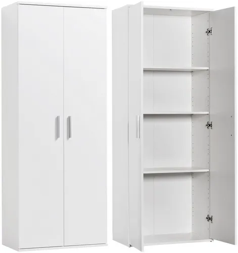 Mehrzweckschrank PROCONTOUR "Schrank Clara TOPSELLER" - Büroschränke mit 2 Türen und 6 verstellbaren Einlegeböden, optimal für Stauraum und Organisation im Büro oder Zuhause.