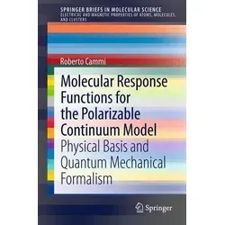 Molecular Response Functions for the Polarizable Continuum Model Physical basis and quantum mechanical formalism