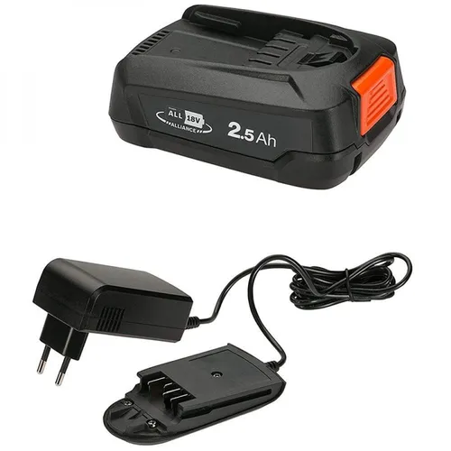 GARDENA Führungsschiene Starter-Kit 2,5 Ah P4A PBA 18V/45 - Kettensägen-Führungsschiene mit leistungsstarkem 2,5 Ah Lithium-Ionen Akku, ideal für effizientes Arbeiten im Garten und Landschaftsbau.