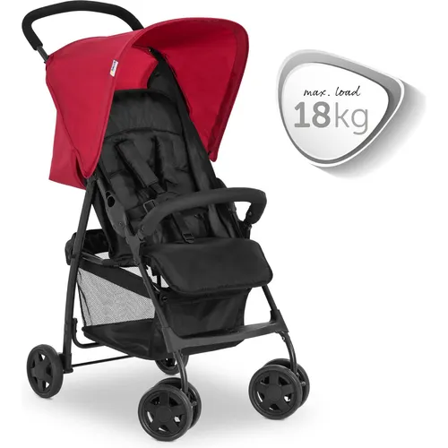 hauck Buggy Sport - Ultra Leicht, nur 5,9 kg, ideal für Reisen - Kinderwagen für Kinder bis 15 kg, federleicht und kompakt faltbar für einfachen Transport, mit Liegefunktion und extra großem Korb für bis zu 3 kg.