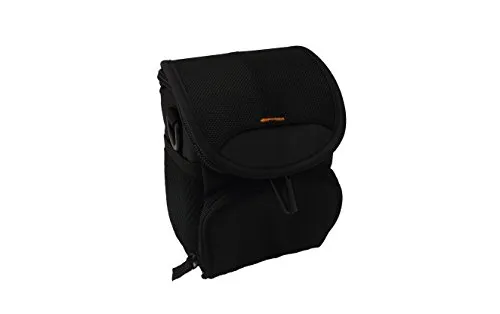 vhbw Kameratasche kompatibel mit Panasonic Lumix DMC-GX8, DMC-GX7, DMC-GM1 Kamera - schwarz, inkl. Schultergurt, 155 x 116 x 92 mm