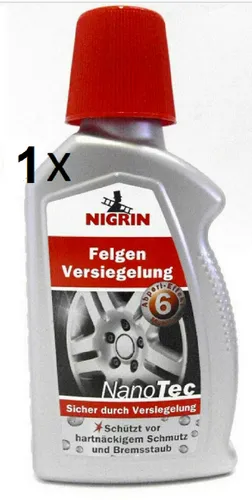 Nigrin Nanotec Felgenversiegelung 1L - Reifen- & Räderreinigung, bietet langanhaltenden Schutz vor Schmutz und Bremsstaub für glänzende Felgen.