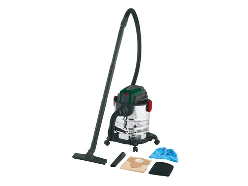 PARKSIDE Nass Trockensauger 1300 W - Staubsauger mit 19,8 l Kapazität, ideal für Nass- und Trockensaugen. Leistungsstark mit 200 Airwatt und vielseitigem Zubehör für effiziente Reinigung.