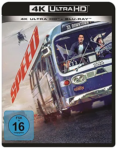 Speed - Spannung pur im Bus - Actionfilm über einen Cop, der einen Bombenanschlag in einem Linienbus verhindern muss. Hochspannung garantiert, während die Passagiere um ihr Leben kämpfen!