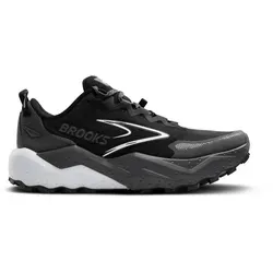 Brooks Herren Caldera 8 Trailrunning-Schuh schwarz 49.5 - Trailrunning-Schuh für lange Läufe, bietet maximale Dämpfung und exzellenten Grip dank TrailTack-Gummiaußensohle. Atmungsaktives Mesh-Obermaterial und schützende Zehenkappe für Komfort und Haltbarkeit.