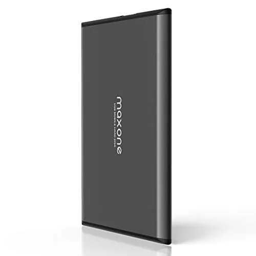 Maxone Externe Festplatte 320GB 2,5 Zoll Tragbare USB Festplatten External Hard Drive USB 3.0 Backups HDD für TV,PC,Mac,MacBook, Chromebook, Wii u, Laptop,Desktop,Windows(320GB, Grey)