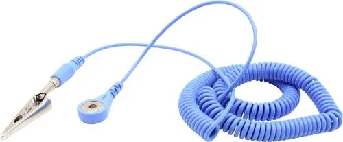 Quadrios ESD-Erdungskabel 3.60m Druckknopf 4 mm, Stecker, Krokodilklemme