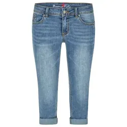 Buena Vista Damen Capri Jeans Malibu - Skinny Fit - Stylische Capri Jeans Malibu aus weichem Denim mit Umschlag. Perfekt für einen modischen Look, ideal für den Sommer und bequem im Alltag.