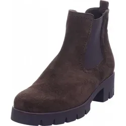 Gabor Damen Chelsea Boots – Best Fitting Stiefeletten in ENGL. Brown - Wanderschuhe mit flachem Absatz und hochwertigem Lack-Obermaterial, ideal für Komfort und Stil im Alltag.