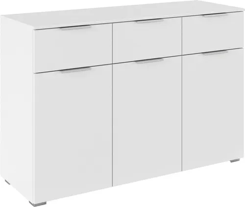 rauch Kombikommode CORTONA mit Soft-Close-Funktion, 120 cm Breite - Die Kombikommode »CORTONA« von rauch bietet mit 3 Schubladen und verstellbaren Einlegeböden viel Stauraum. Ihr modernes Design und die Soft-Close-Funktion sorgen für Komfort und Stil in jedem Raum.