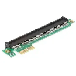 DeLOCK Riser Card PCI Express x1 > x16 - Ideal für GPU-Upgrade - Grafikkartenzubehör mit PCIe x1 zu x16 Riser Card für einfaches GPU-Upgrade und verbesserte Leistung in Ihrem PC.